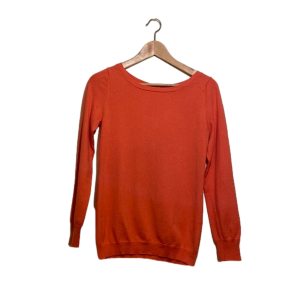 Banana Republic coral back zipper sweater. Size Xs